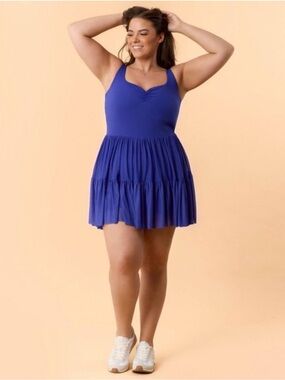 Blogilates | Dresses | Nwt Popflex Target X Blogilates Game Set Match  Halter Active Dress Black Size M | Poshmark